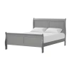 Asstd National Brand Burkhart Wood Sleigh Bed In Gray