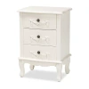 Asstd National Brand Callen 3-drawer Nightstand In White