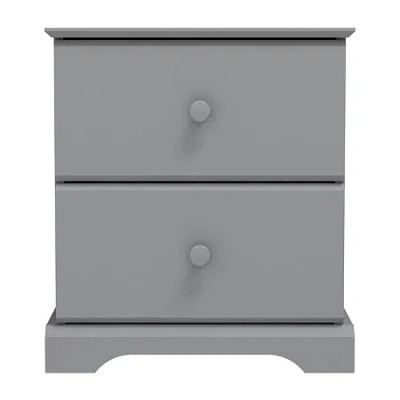 Asstd National Brand Campbell 2-drawer Nightstand In Gray