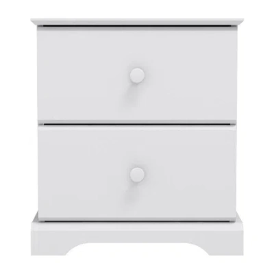 Asstd National Brand Campbell 2-drawer Nightstand In White