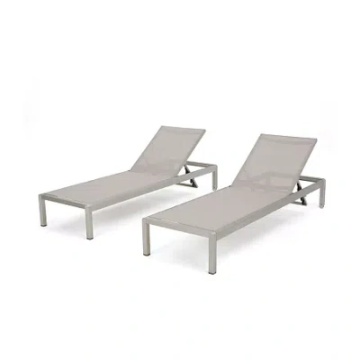Asstd National Brand Cape Adjustable 2-pc. Lounge Chair In Gray