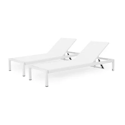 Asstd National Brand Cape Adjustable 2-pc. Lounge Chair In White