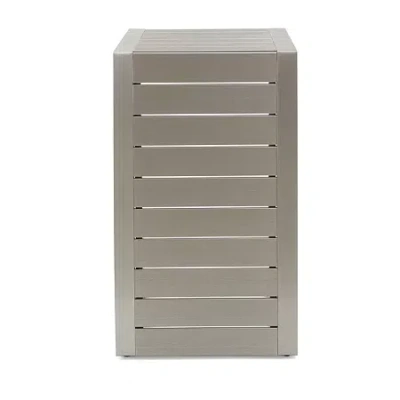 Asstd National Brand Cape Coral Side Table In Silver