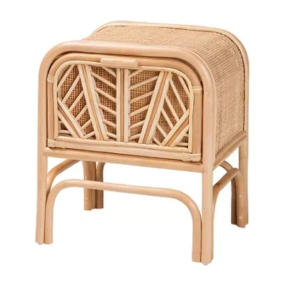 Asstd National Brand Carabella 1-drawer Nightstand In Brown