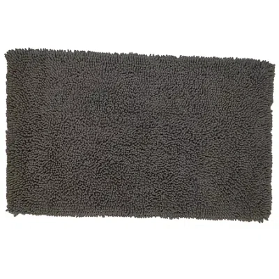 Asstd National Brand Castle Hill London Chenille Shaggy Bath Rug Collection In Silver
