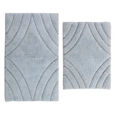 Asstd National Brand Castle Hill London Diamond 2-pc. Bath Rug Set In Blue