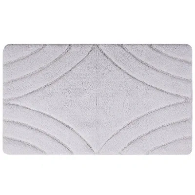 Asstd National Brand Castle Hill London Diamond Bath Rug Collection In White