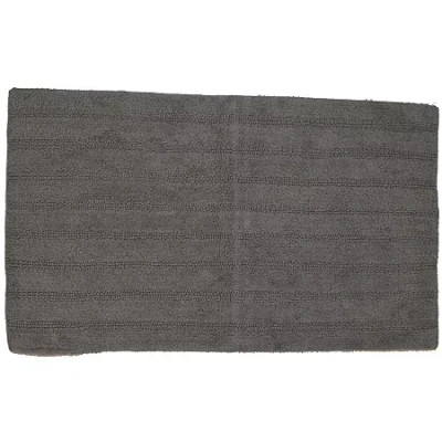 Asstd National Brand Castle Hill London Linear Reversible Bath Rug Collection In Silver