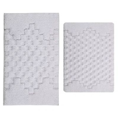 Asstd National Brand Castle Hill London Melange 2-pc. Bath Rug Set In White