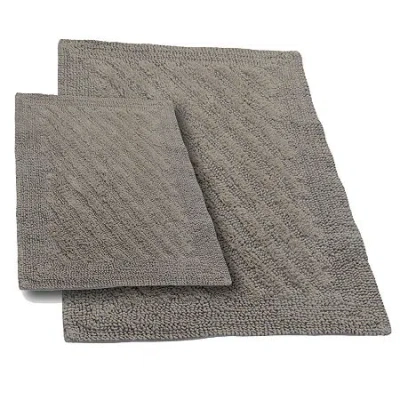 Asstd National Brand Castle Hill London Shooting Star Reversible 2-pc. Bath Rug Set In Gray