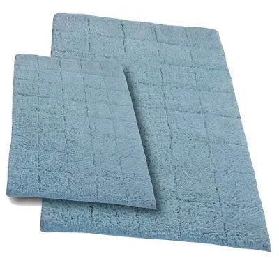 Asstd National Brand Castle Hill London Summer Tile 2-pc. Bath Rug Set In Blue