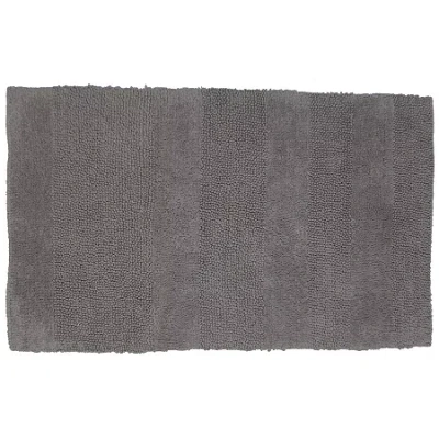 Asstd National Brand Castle Hill London Wide Cut Reversible Bath Rug Collection In Silver