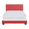 Asstd National Brand Celeste Wooden Platform Bed In Red