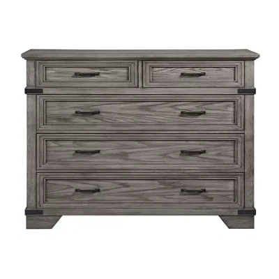 Asstd National Brand Central Park 5-drawer Chest In Gray