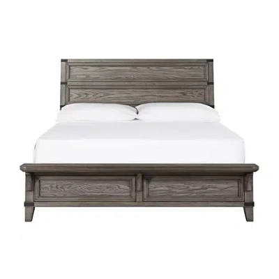 Asstd National Brand Central Park Wood Panel Bed In Gray