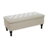 Asstd National Brand Chantelle Storage Tufted Ottoman In Sand