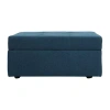 Asstd National Brand Chatsworth Tufted Upholstered Ottoman In Blue