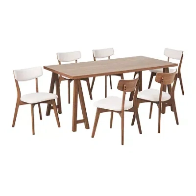 Asstd National Brand Chazz 7-pc. Rectangular Dining Set In Sand
