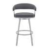 Asstd National Brand Chelsea 25" Barstool In Gray