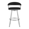 Asstd National Brand Chelsea 25" Swivel Barstool In White