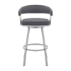 Asstd National Brand Chelsea 29" Barstool In Gray