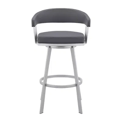 Asstd National Brand Chelsea 29" Barstool In Gray