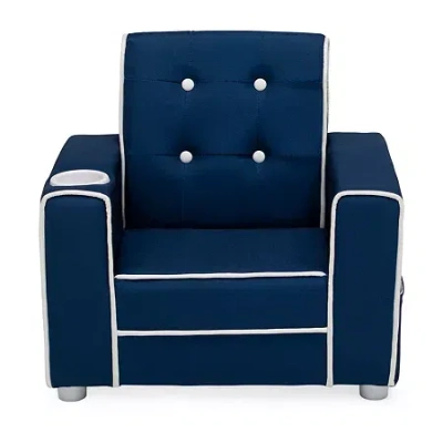 Asstd National Brand Chelsea Kids Chair With Cup Holder In Blue