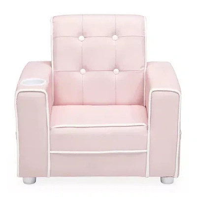 Asstd National Brand Chelsea Kids Chair With Cup Holder In Pink