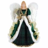 Asstd National Brand Christmas Angels Figurine In Green