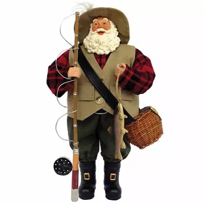 Asstd National Brand Christmas Santa Figurine In Multi