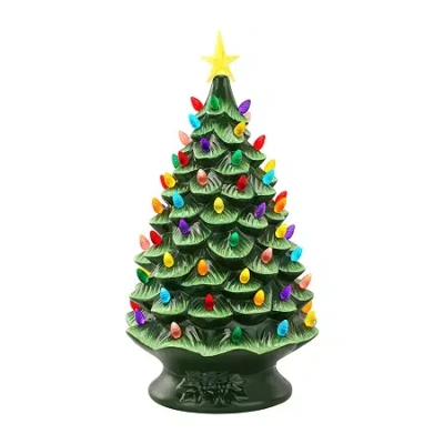 Asstd National Brand Christmas Tabletop Tree In Green