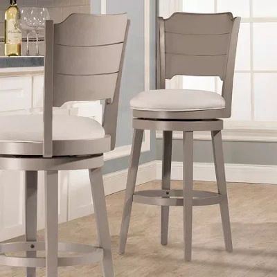 Asstd National Brand Clarion Swivel Barstool In Gray