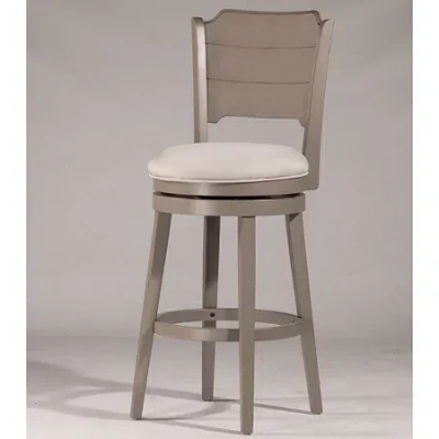 Asstd National Brand Clarion Swivel Counter Stool In Gray