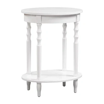 Asstd National Brand Classic Living Room Collection End Table In White