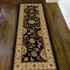 Asstd National Brand Como Abstract Traditional Oriental Area Rug In Black