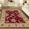 Asstd National Brand Como Abstract Traditional Oriental Area Rug In Red