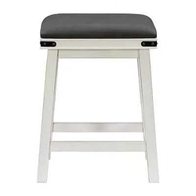Asstd National Brand Connely Counter Height Bar Stool In White