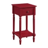 Asstd National Brand Convenience Concepts French Country Khloe Accent Table In Red
