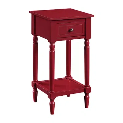 Asstd National Brand Convenience Concepts French Country Khloe Accent Table In Red