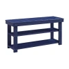 Asstd National Brand Convenience Concepts Oxford Utility Mudroom Bench In Blue