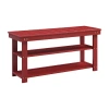 Asstd National Brand Convenience Concepts Oxford Utility Mudroom Bench In Red