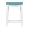 Asstd National Brand Coovewood Counter Height Bar Stool In Blue