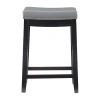 Asstd National Brand Coovewood Counter Height Bar Stool In Gray