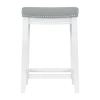 Asstd National Brand Coovewood Counter Height Bar Stool In Gray