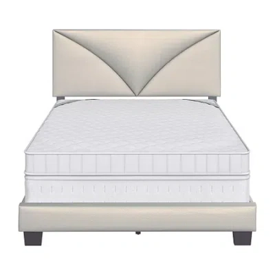 Asstd National Brand Cornerstone Upholstered Platform Bed In Silver