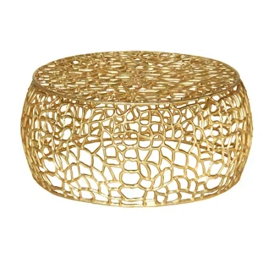 Asstd National Brand Cortlandt Metal Coffee Table In Yellow