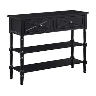 Asstd National Brand Country Living Room Collection 2-drawer Console Table In Black