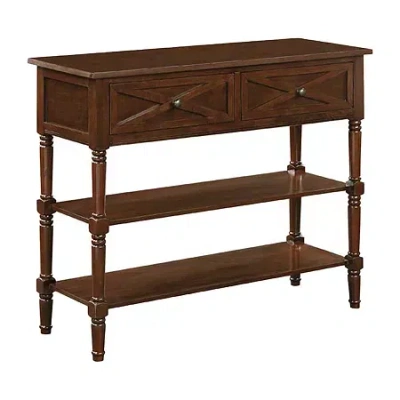 Asstd National Brand Country Living Room Collection 2-drawer Console Table In Brown