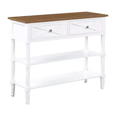 Asstd National Brand Country Living Room Collection 2-drawer Console Table In White