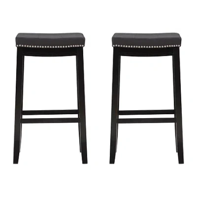Asstd National Brand Covewood 2-pc. Bar Stool In Black